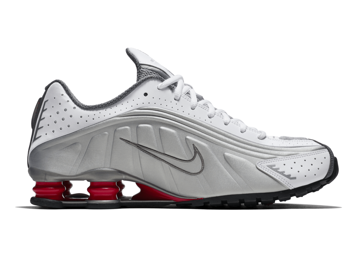 Nike Shox R4 Silver Comet Red