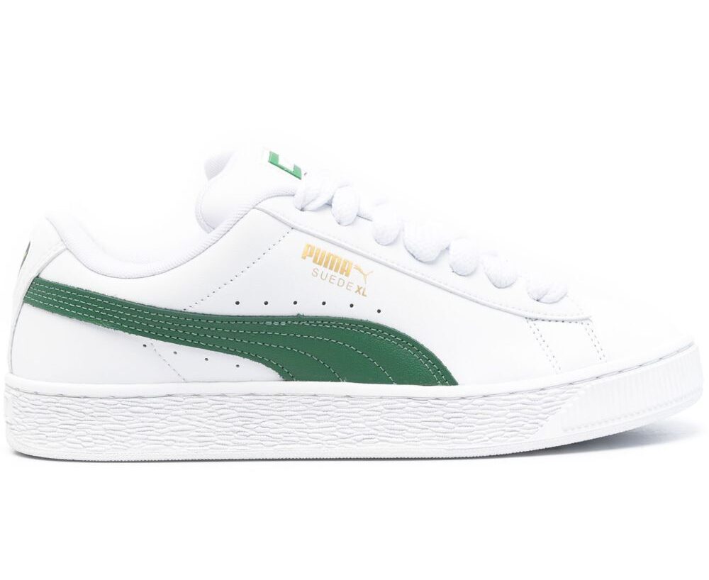 PUMA Suede XL leather White Green