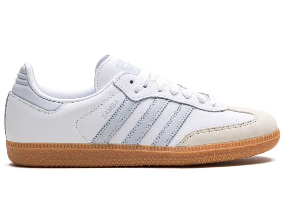 Adidas Samba OG White Halo Blue Gum