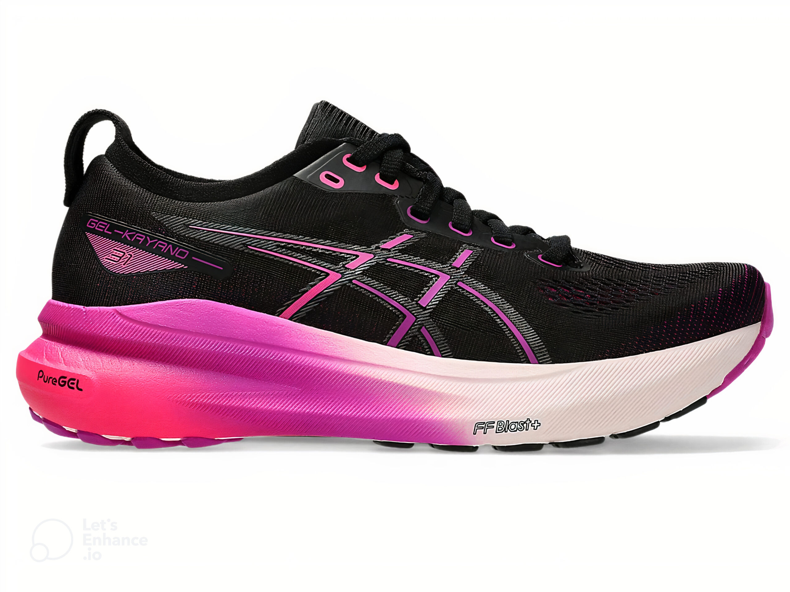 ASICS Gel-Kayano 31 Feminino - Preto/Rosa