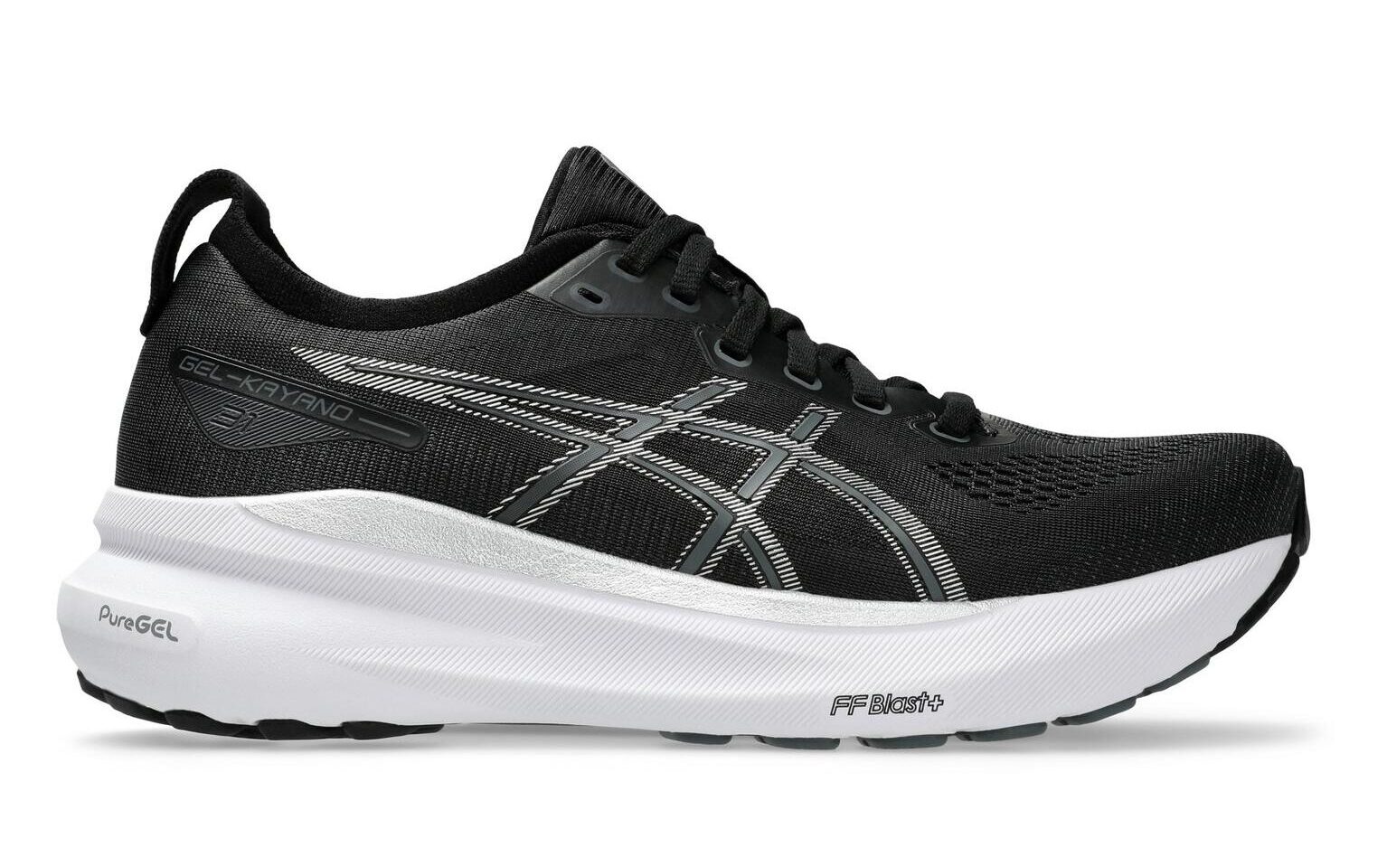 ASICS GEL-Kayano 31  Black Pure Silver
