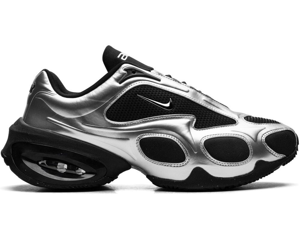 Nike Air Max Muse unisex trainers in black and metallic silver