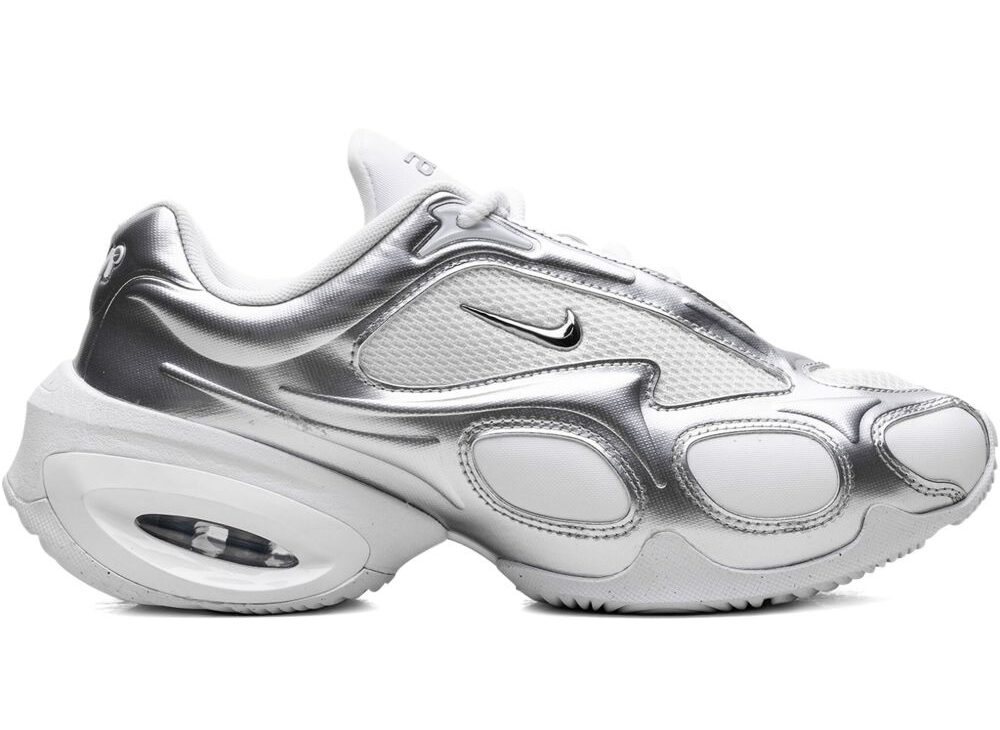 Nike Air Max Muse unisex trainers in white and metallic silver