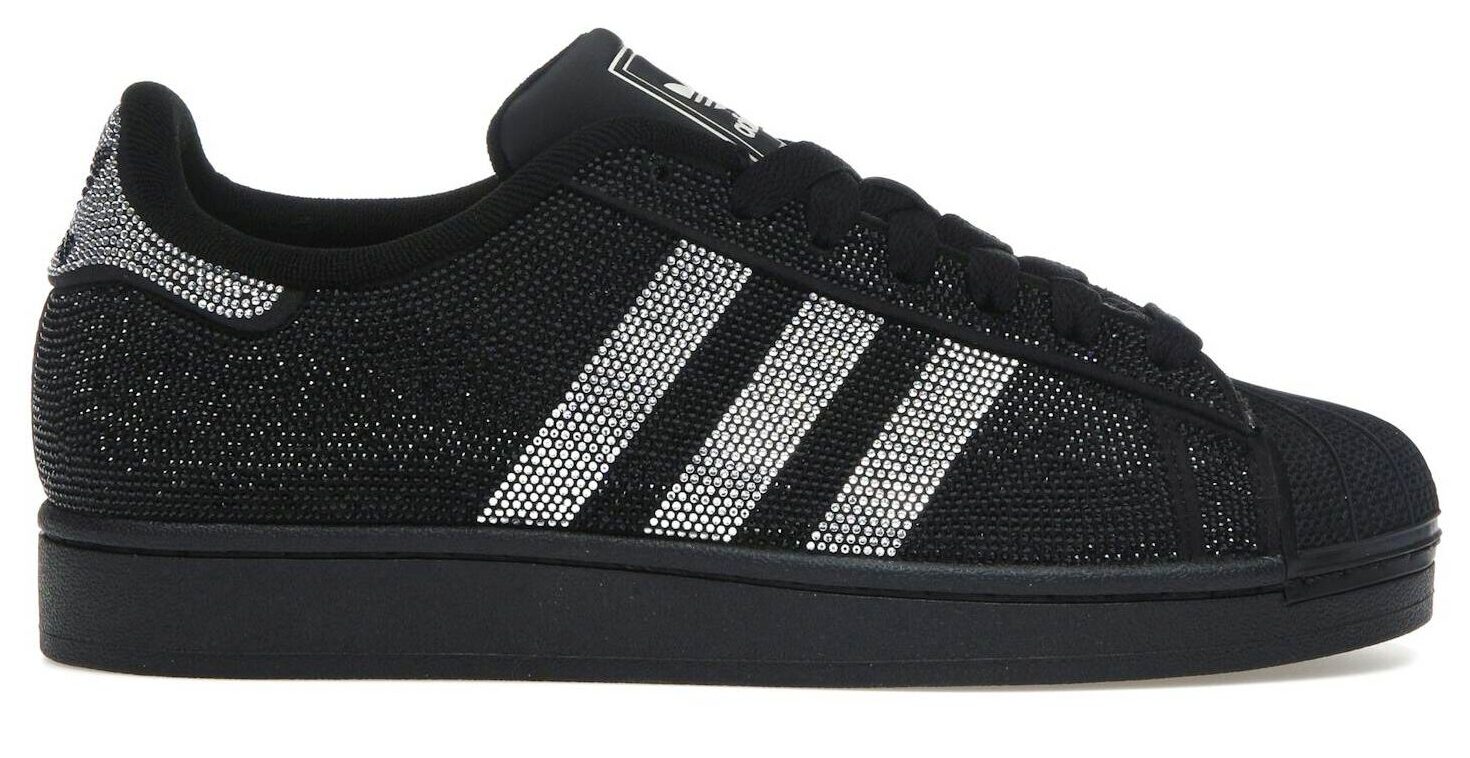 Adidas Superstar II Rhinestone Black Silver