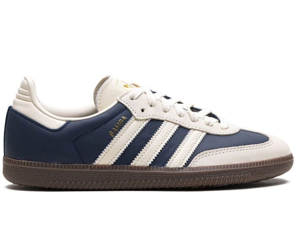 Adidas Samba OG  White and Indigo