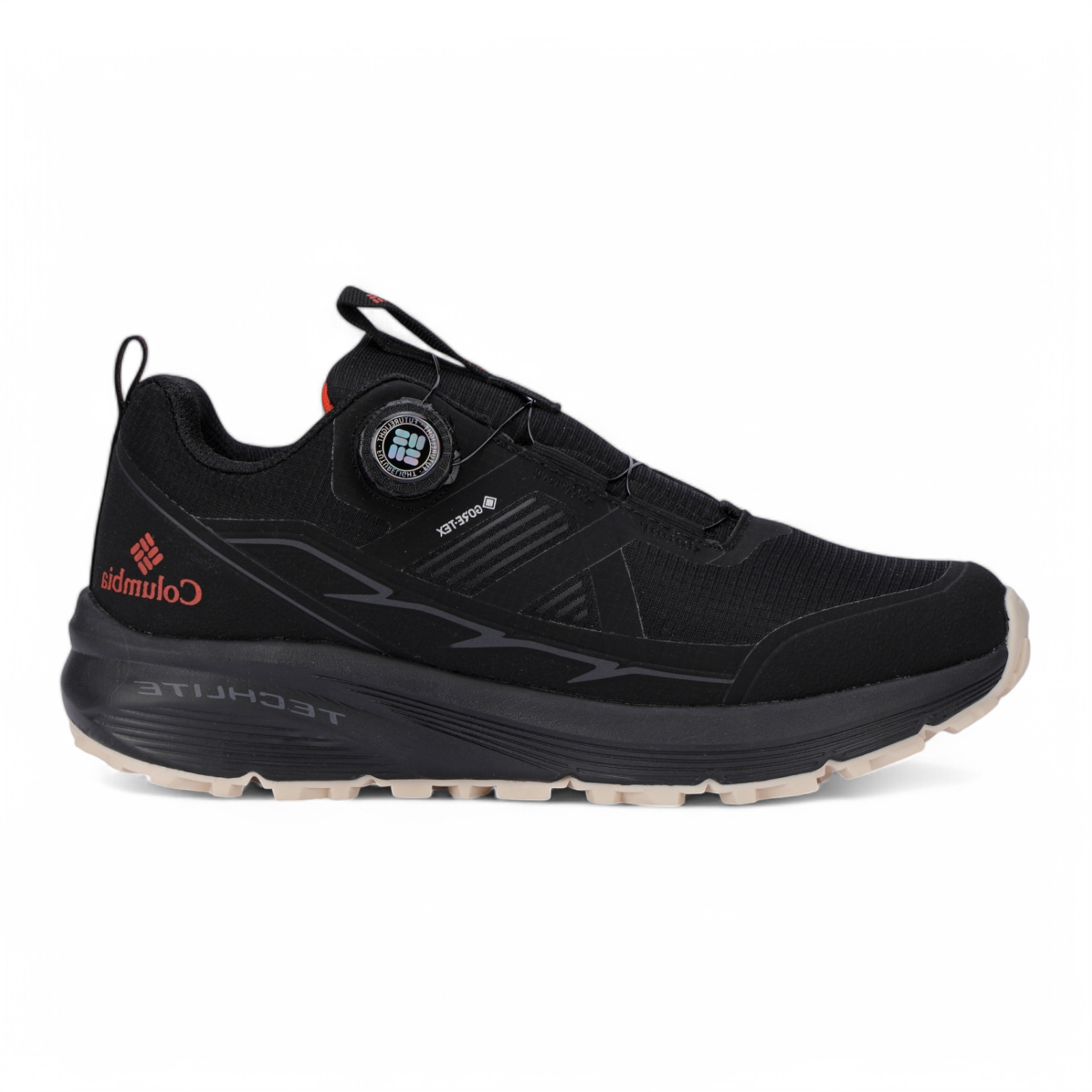 Columbia Leather Outdoor Sneakers BK - in black×orange