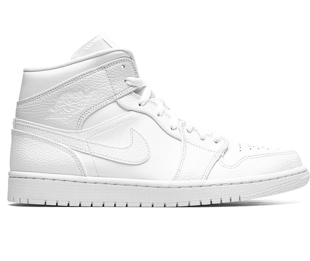 Nike Air Jordan 1 Mid "Triple White"