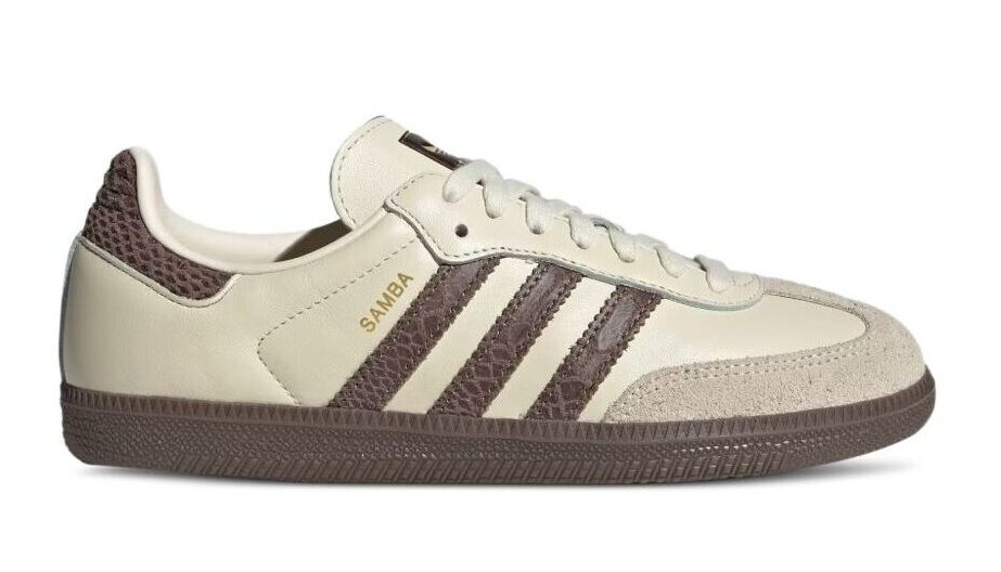 Adidas Samba OG  "cream white/earth strata/maroon"